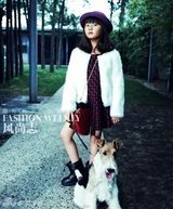 组图：黄磊一家拍时尚大片 多多扮潮女酷劲十足