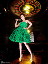 组图：甘婷婷时装大片演绎歌声魅影