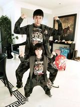 组图：陆毅贝儿组最萌父女档 嘟嘴搞怪表情走红