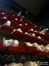 组图：黄晓明包场与范冰冰新片《白发魔女传》 满场现白发魔女