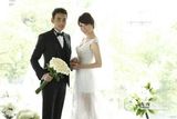 组图：焦恩俊林千钰婚纱照曝光 男才女貌般配