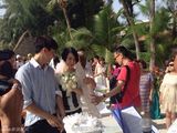 组图:李承铉海岛求婚戚薇办浪漫婚礼