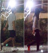 组图：韩星孔孝真李真旭约会 戴口罩遮面