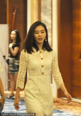 组图：刘诗诗独自现身酒店 镂空透视裙甩发回眸