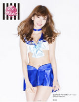 组图：小嶋阳菜代言美少女战士内衣妩媚诱惑