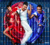 组图：韩庚杨幂合拍广告红白耀眼