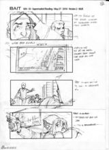 高清图：《大海啸之鲨口逃生》手绘剧本曝光