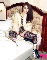 高清：4minute许嘉允时尚写真 穿皮草性感贵气