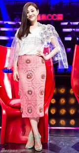 组图：李小冉《超级先生》御姐风 美腿修长