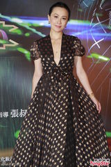 组图：刘嘉玲着复古波点裙 搭梁家辉演舞台剧