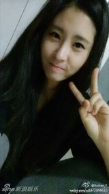 组图：好声音韩归女孩张碧晨甜美私照 传为EXO私生饭