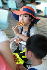 组图：熊爸萌娃集市叫卖 老爸刷脸宝贝卖萌