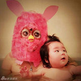 组图：日本父女逗比泡澡照走红 蠢萌犯二又有爱