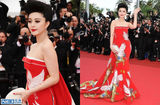 组图：霓裳轻舞东方美 戛纳红毯上的中国女星