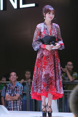 组图：柳岩为CJ性感站台 遭宅男熊抱跪地求婚