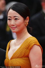 组图：贾樟柯夫妇现身首映礼 赵涛黄裙飞扬