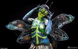 组图：世界人体彩绘节举行 裸体模特造型闪瞎眼