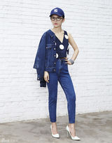 组图：肖雨雨早秋炫彩街拍 七面娇娃时髦有范儿