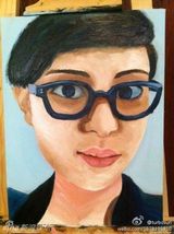 组图：孙俪微博晒画作惊艳网友 何炅赞才女