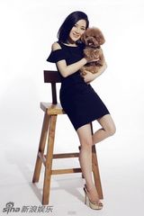 组图：王碧儿登宠物杂志封面秀可爱甜美