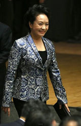 组图：彭丽媛出访频换装 时尚造型华美典雅