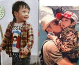 策划：我家有娃初长成 爸爸2萌娃幼时照大曝光