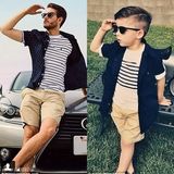 组图：美国4岁正太戴墨镜穿潮装 模仿明星走红