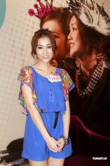 组图： 谢安琪为女性节目录影 踩缝纫机秀女红技艺