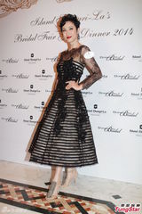 组图：邝美云陈法蓉等出席晚宴  女星抛胸斗艳