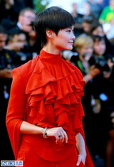 组图：霓裳轻舞东方美 戛纳红毯上的中国女星