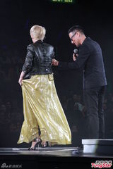 组图：陈慧娴张学友亲吻无顾忌 演唱会变老友会