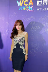 组图：柳岩进军游戏业 蕾丝短裙大秀婀娜蜂腰