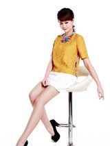 组图：海陆时尚写真俏丽可人秀长腿