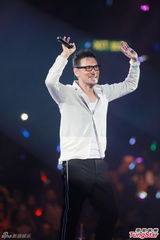 组图：张智霖红磡演唱会 切蛋糕为张学友庆生