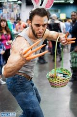 组图：史上最萌金刚狼！狼叔戴兔耳秀壮硕肌肉