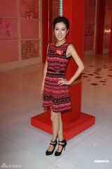 组图：薛家燕亮粉色现身与郑则仕黎耀祥同台