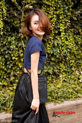 组图：毛林林时尚街拍 展初秋搭配秘籍