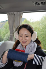 组图：董璇新西兰探秘之旅 上天下海大玩刺激