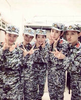 组图：军训是种福利!中戏新生军训男帅女靓养眼