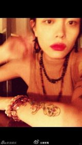 组图：曝汪峰旧爱名模照片 曾为其生育一女