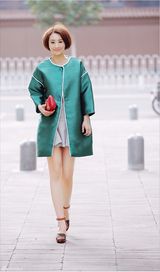 组图：穆婷婷时尚街拍 打造职业女神范