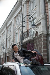 组图：《我的特工爷爷》探班 刘德华常“挨打”