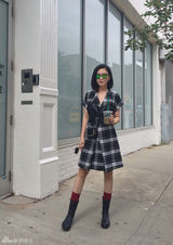 组图：熊乃瑾纽约时装周秀场探秘 私服巧搭亮眼