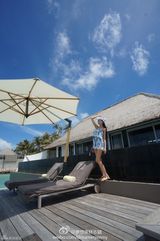 组图：林志颖全家度假照 陈若仪露长腿Kimi可爱