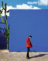 组图：金秀贤异域写真 红墙蓝天下的外星男