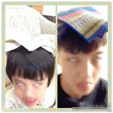 组图：大学女生cos费曼(吴镇宇儿子) 嘟嘴酣睡白眼神同步