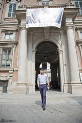 组图：张晓龙米兰行文化之旅 触摸历史的温度