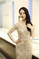 组图：董璇优雅亮相国际珠宝品鉴流光溢彩