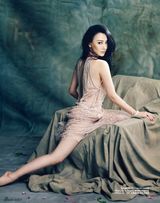 组图：陈数轻熟风冷艳写真 半透视装美背隐现