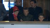 组图：贝帅带儿子们球场观战 与小儿子亲切交谈